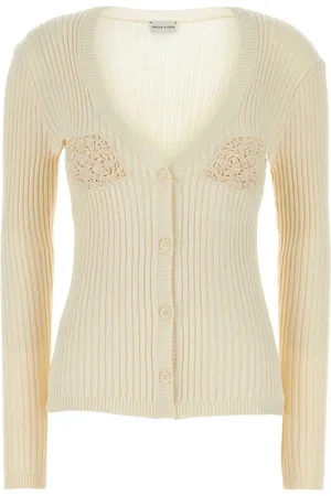 MAGDA BUTRYM Cardigans, female, , Size: S Cream Cardigan