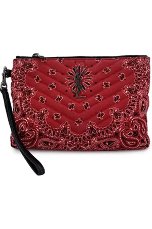 Saint Laurent Pre-owned Clutches, female, , Size: ONE SIZE Pre-owned Canvas saint-laurent-bags