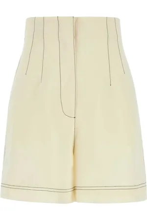 Serafini Casual Shorts, female, , Size: S Ivory Polyester Blend Shorts