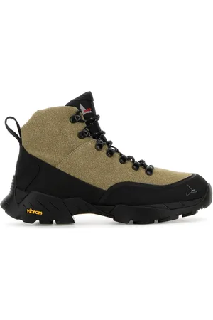 ROA Lace-up Boots, male, , Size: 8 US Two-tone leather ankle boots