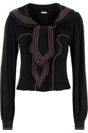 BODE Blouses, female, , Size: S Silk Seafarer Shirt