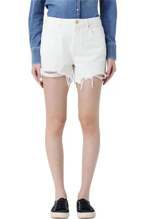 7 for all Mankind Denim Shorts, female, , Size: W27 Distressed Denim Shorts