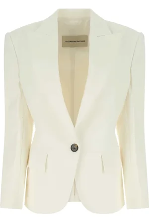 ALEXANDRE VAUTHIER Blazers, female, , Size: XS Ivory stretch viscose blend blazer