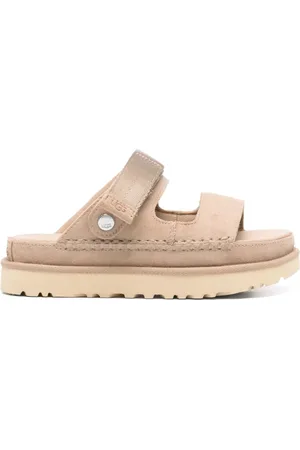 UGG Sliders, female, , Size: 10 US Goldenstar Glide Sandals in Sand Brown