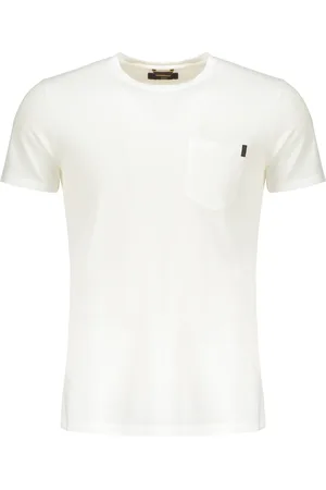 MOORER T-Shirts, male, , Size: S Cotton T-shirt with Front Pocket