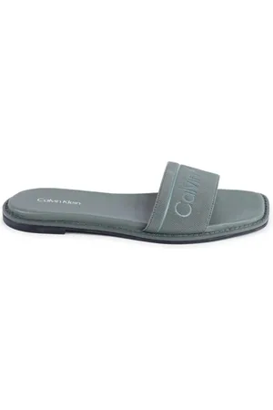 Calvin Klein Sliders, female, , Size: 6 US Slide Sandals Eco-Friendly Chic Look