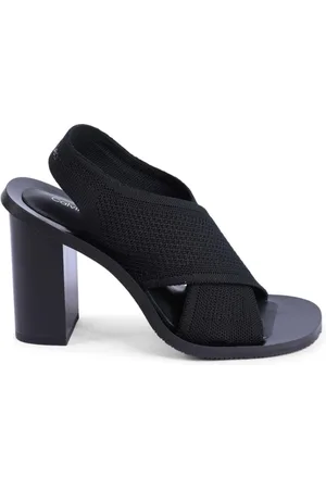 Calvin Klein High Heel Sandals, female, , Size: 7 US Knit Slingback Sandal