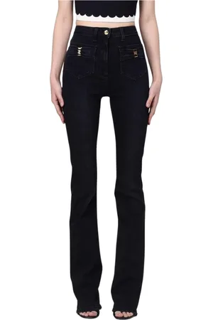 Elisabetta Franchi Slim-fit Jeans, female, , Size: W26 Flare Jeans for Women in Blue
