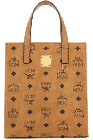 MCM Handbags, female, , Size: ONE SIZE Printed canvas shopping bag