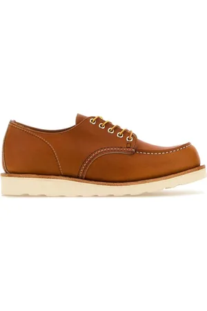 Red Wing Laced Shoes, male, , Size: 11 US Caramel Leather Lace-Up Boots