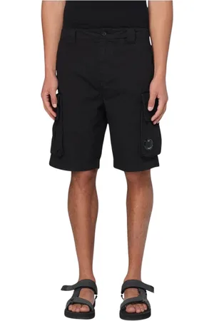 C.P. Company Casual Shorts, male, , Size: L Beige Lens Detail Cargo Shorts