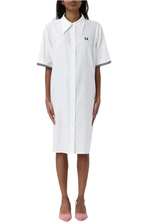 Fred Perry Shirt Dresses, female, , Size: M Embroidered Logo Polo Dress