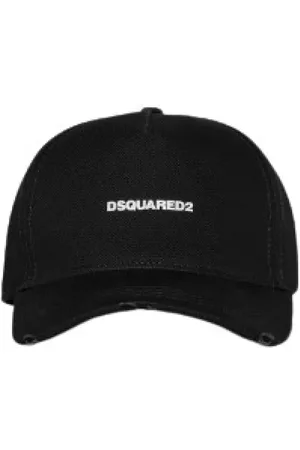 Dsquared2 Caps, male, , Size: ONE SIZE Embroidered Logo Curved Peak Hat