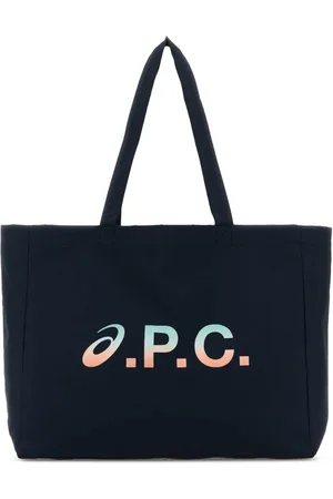 A.P.C. Tote Bags, male, , Size: ONE SIZE Navy Fabric Shopping Bag