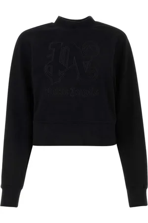 Palm Angels Blouses, female, , Size: S Cropped Sweatshirt