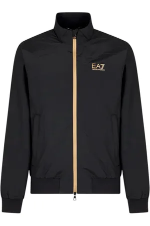 EA7 Light Jackets, male, , Size: L Urban Bomber Jacket with Zip Closure