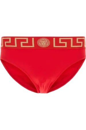 VERSACE Beachwear, male, , Size: M Stretch Nylon Swim Brief