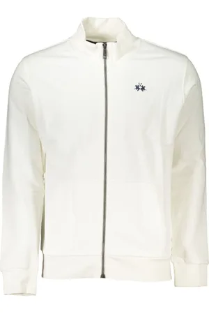 La Martina Zip-throughs, male, , Size: XL Elegant Fleece Sweatshirt Regular Fit