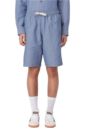 A.P.C. Casual Shorts, male, , Size: M Striped Cotton Shorts Relaxed Fit