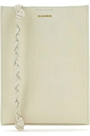 Jil Sander Shoulder Bags, female, , Size: ONE SIZE Ivory Leather Shoulder Bag