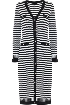 Kocca Knitted Dresses, female, , Size: M Striped V-Neck Knitted Dress