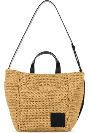 Jil Sander Handbags, female, , Size: ONE SIZE Raffia Crossbody Shopping Bag