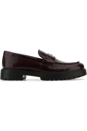 Tory Burch Loafers, female, , Size: 8 1/2 US Burgundy Leather Loafers