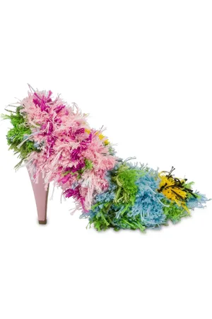 Moschino Pumps, female, , Size: 9 US Colorful Flower Power Pump Shoes