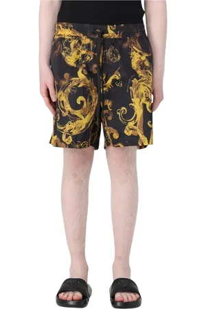 VERSACE Casual Shorts, male, , Size: XS Baroque Print Swim Trunks