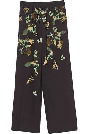 Paul Smith Straight Trousers, female, , Size: XS Wide Leg Floral Print Pants
