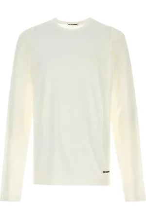Jil Sander Long Sleeve Tops, male, , Size: S Crewneck Long Sleeved T-Shirt