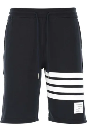 Thom Browne Casual Shorts, male, , Size: XS Dark Cotton Bermuda Shorts