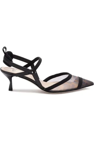 Fendi Pumps, female, , Size: 6 US Tabacco Kitten Rete Stylish Model