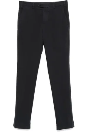 CANALI Straight Trousers, male, , Size: 4XL Midnight Blue Chino Trousers