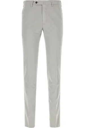 PT Torino Chinos, male, , Size: S Light grey stretch cotton blend Silkochino pant