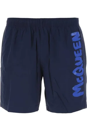 Alexander McQueen Beachwear, male, , Size: S Navy Swim Shorts