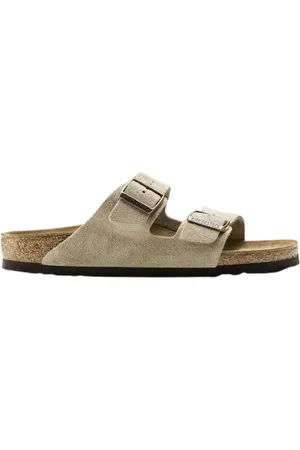 Birkenstock Sliders, male, , Size: 12 US Arizona Suede Sandals Regular