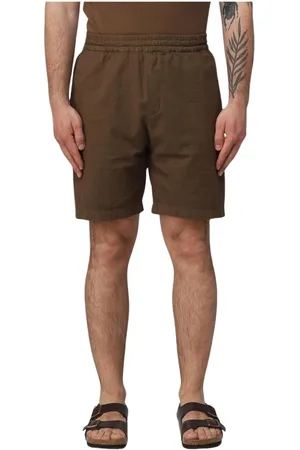 Paolo Pecora Casual Shorts, male, , Size: XL Relaxed Fit Linen Shorts