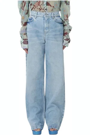 Stella McCartney Straight Jeans, female, , Size: W26 Comfortable Wide Leg Cotton Jeans