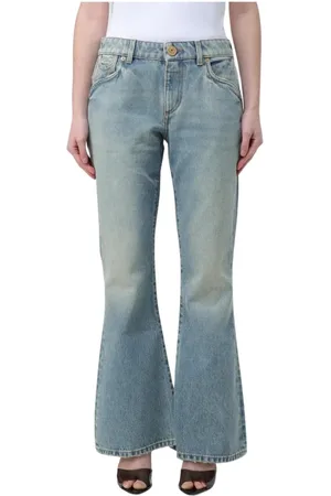Balmain Flared Jeans, female, , Size: L Relaxed Fit Flare Jeans