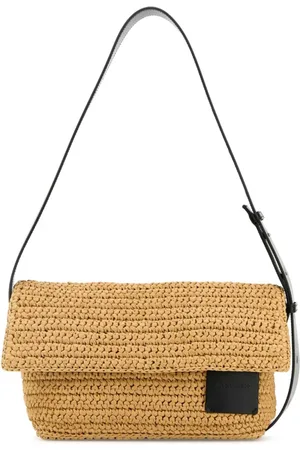 Jil Sander Shoulder Bags, female, , Size: ONE SIZE Raffia Crossbody Bag