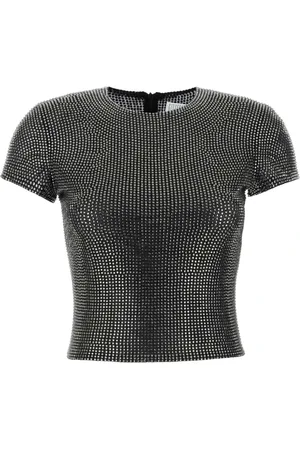 GIUSEPPE DI MORABITO Blouses, female, , Size: XS Mesh Embellished T-shirt