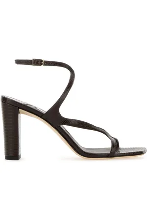 Jimmy Choo High Heel Sandals, female, , Size: 7 US Leather Sandals with 8.5 cm Heel