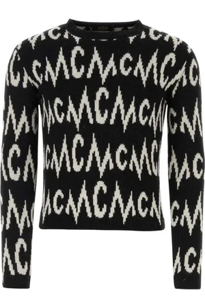 MCM Round-neck Knitwear, male, , Size: M Cashmere Blend Sweater