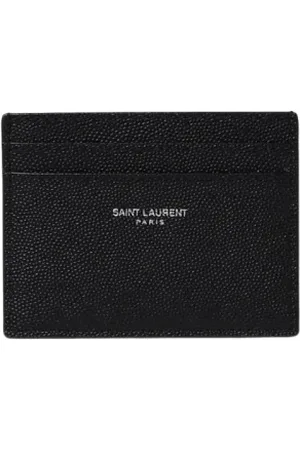 Saint Laurent Wallets & Cardholders, male, , Size: ONE SIZE Leather Card Holder Wallet