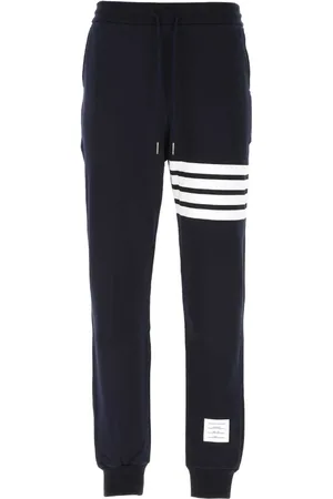 Thom Browne Sweatpants, male, , Size: XS Navy Cotton Joggers Pants