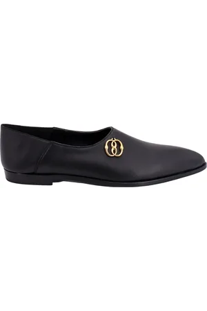 Bally Loafers, female, , Size: 7 1/2 US Black Leather Pointed Toe Loafers