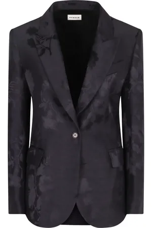 P.A.R.O.S.H. Blazers, female, , Size: M Jacquard fabric one button jacket