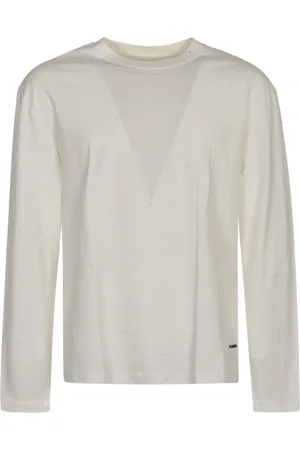 Jil Sander Long Sleeve Tops, male, , Size: XS Crew-Neck T-Shirt