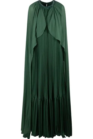 Self-Portrait Maxi Dresses, female, , Size: S Rhinestone Embellished Chiffon Cape Dress